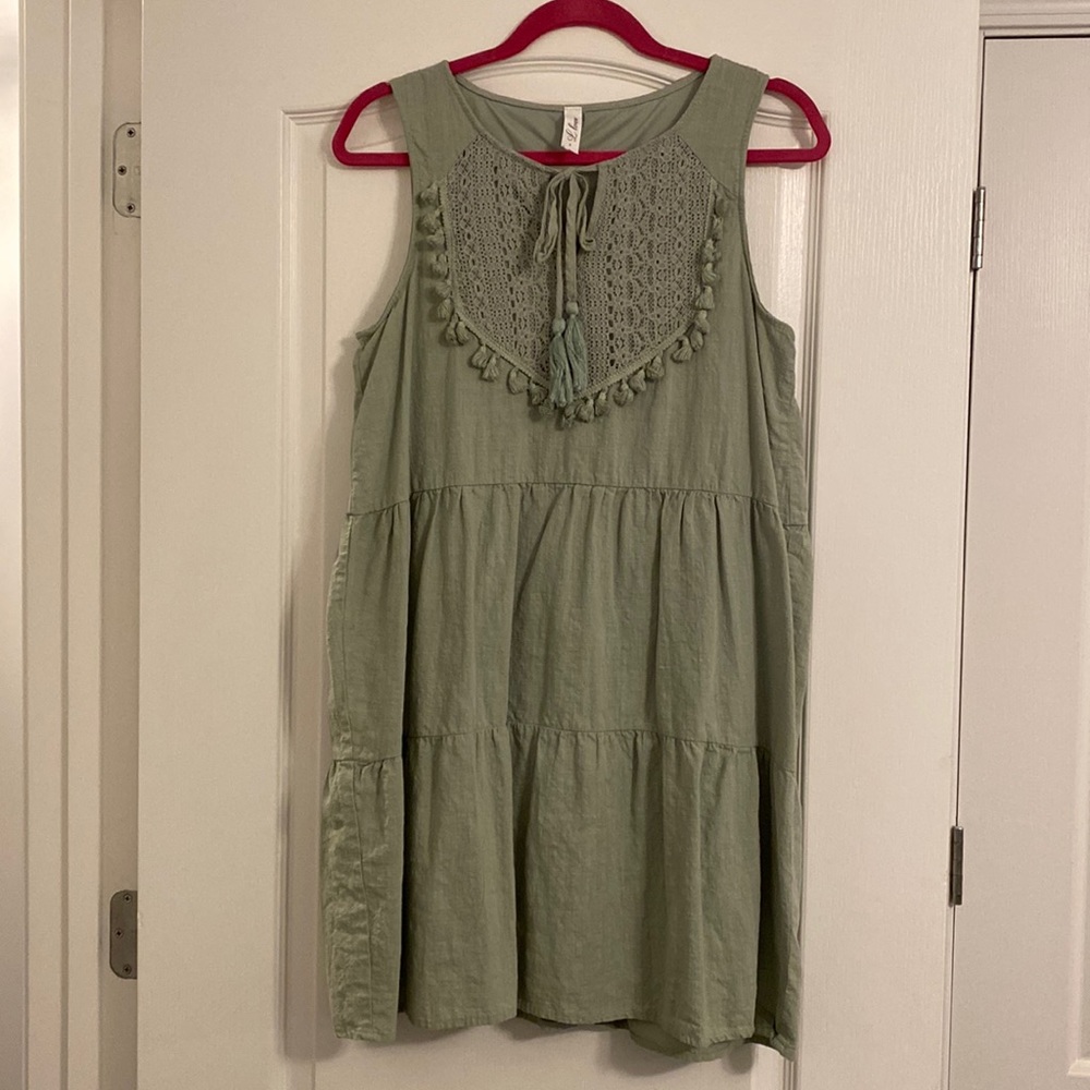 Sage Green Boutique Dress
